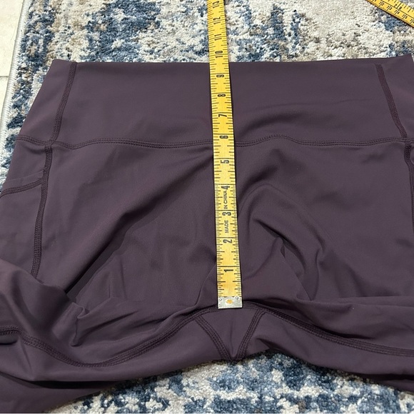 Zyia Active Burgundy Fig Hugh Waisted Capris Size 16-18 - Picture 9 of 10